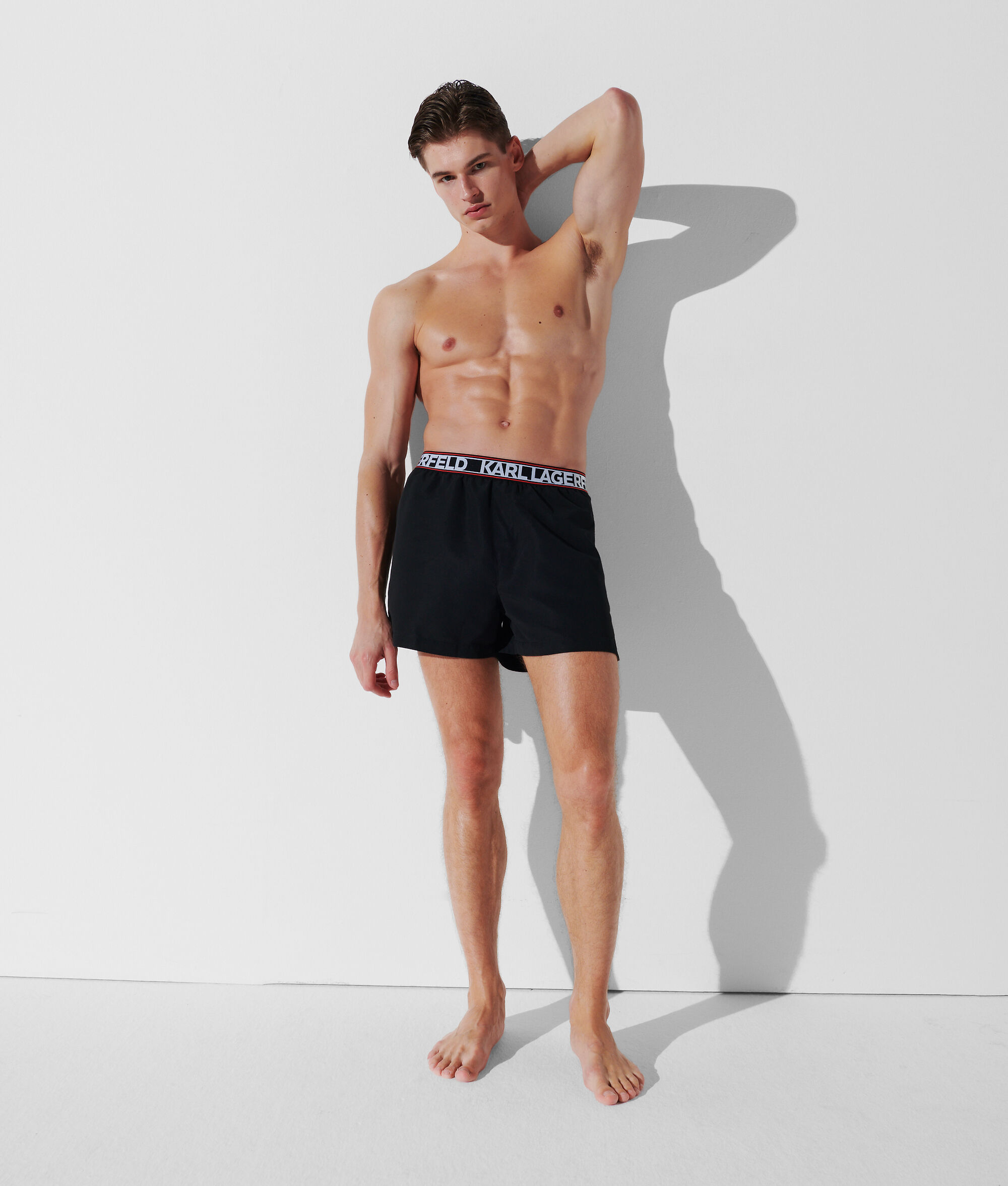 (image for) Humanized ESSENTIAL KARL LOGO BOARD SHORTS